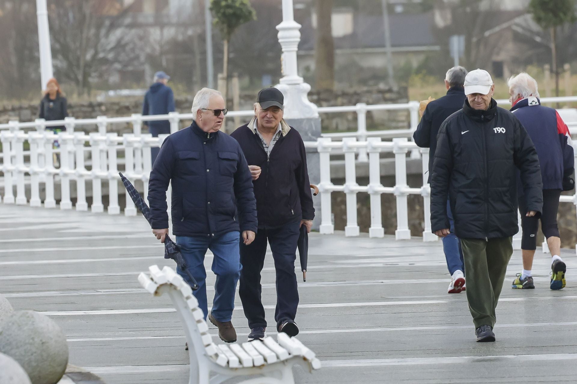 Lluvia y mucho viento en Asturias por la borrasca &#039;Herminia&#039;