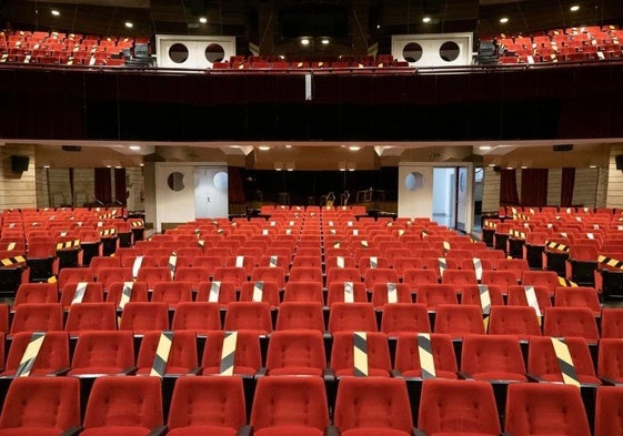 El auditorio de la Casa de Cultura donde se proyectarán las películas.