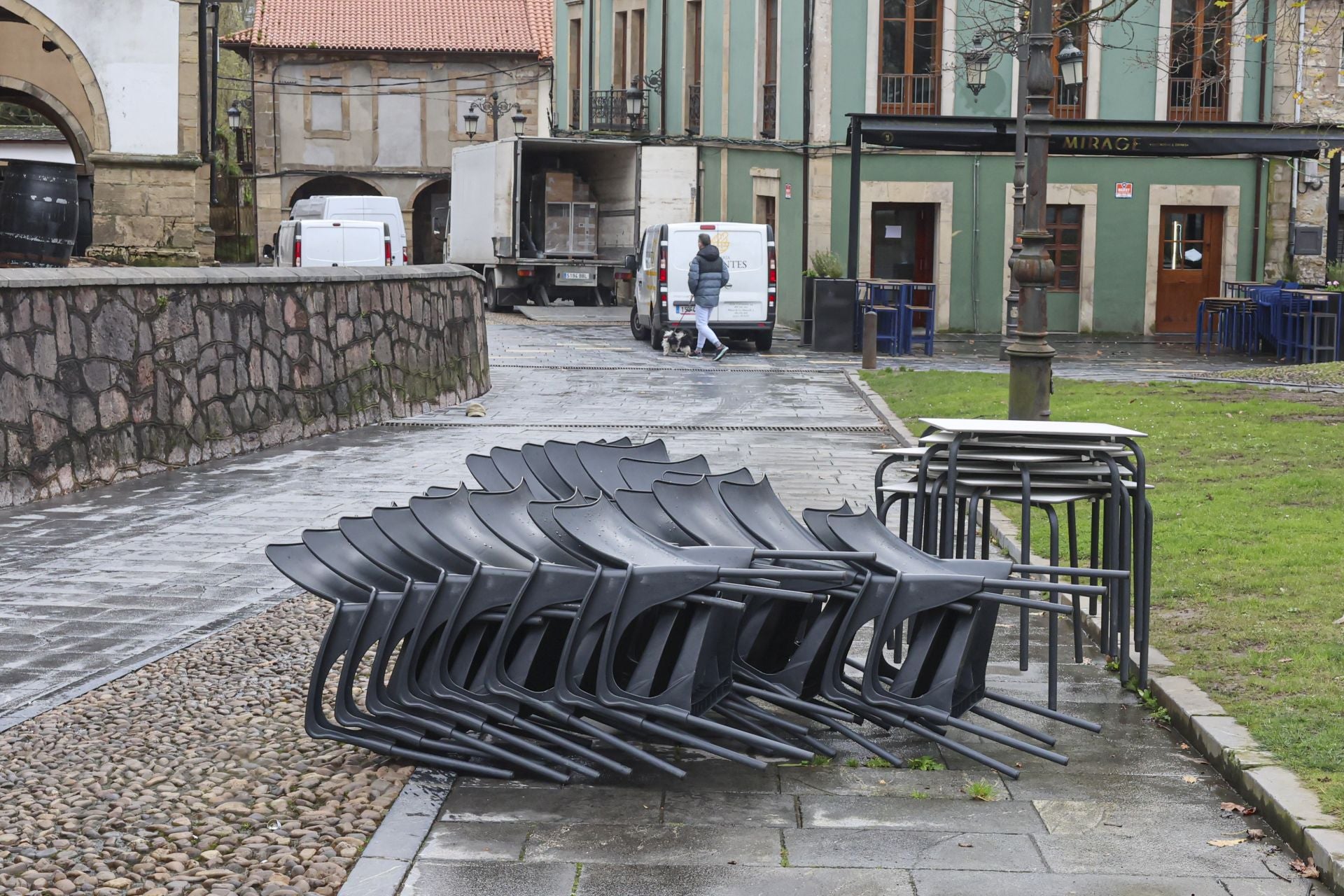 La borrasca &#039;Herminia&#039; golpea Asturias: los efectos del fuerte viento