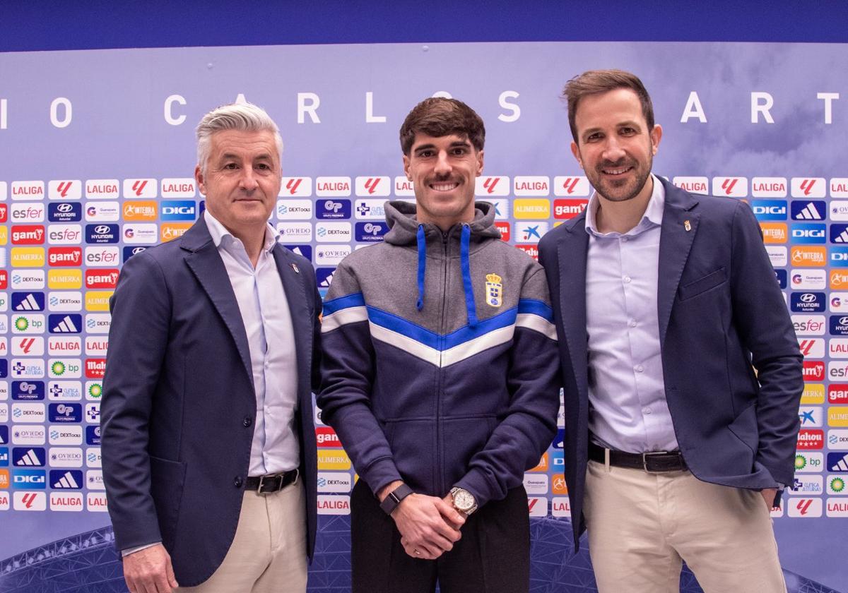 Nacho Vidal, nuevo jugador del Real Oviedo: «Todo lo que percibo es super positivo y tengo ganas de crecer con el club»