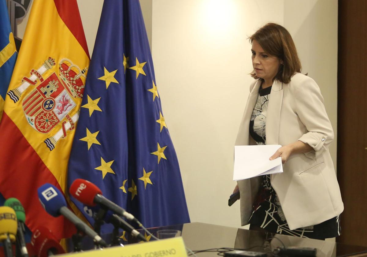 La delegada del Gobierno en Asturias, Adriana Lastra.