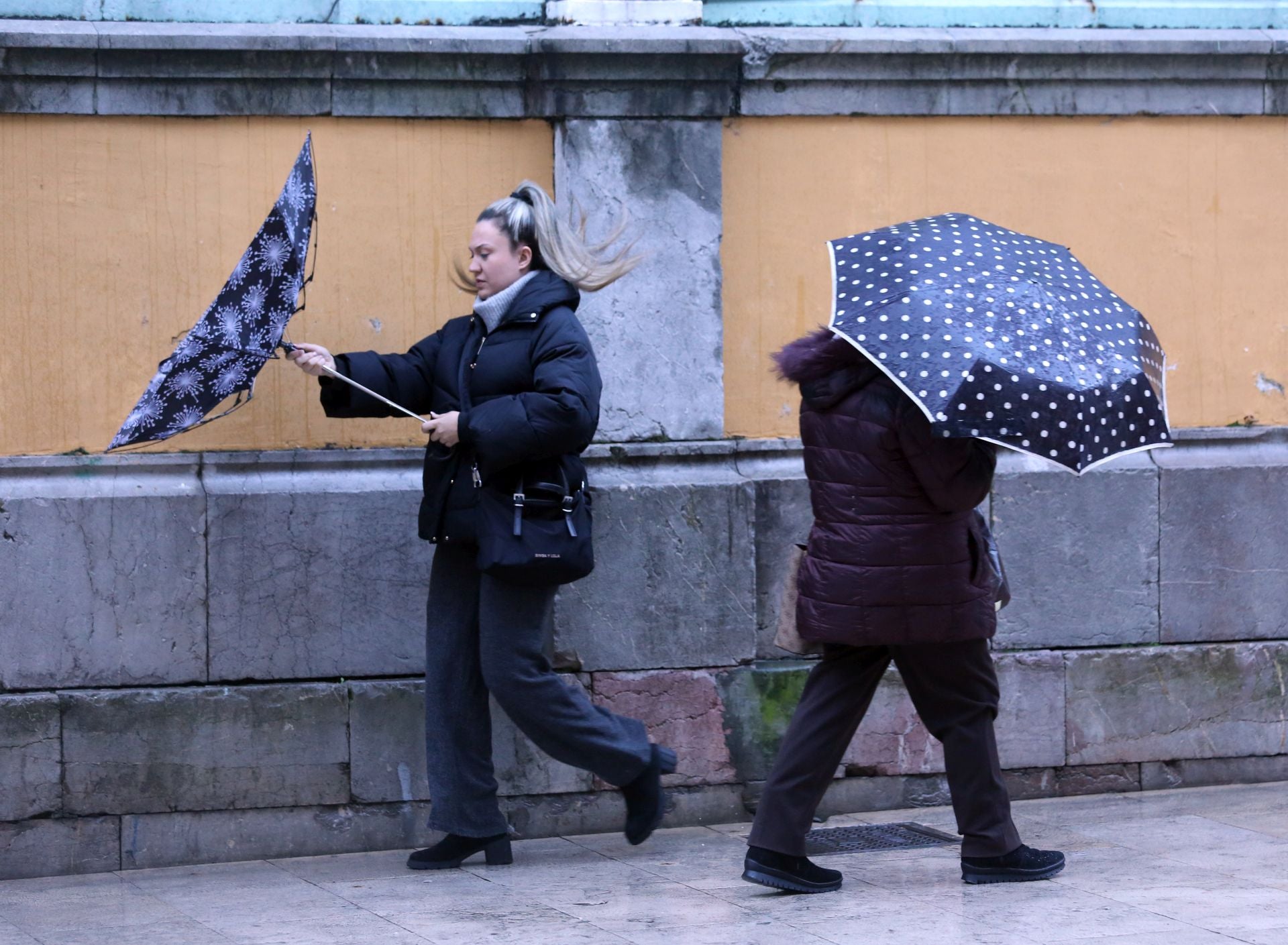 Nieve, mucho viento y fuerte oleaje en Asturias por cupla de &#039;Ivo&#039;