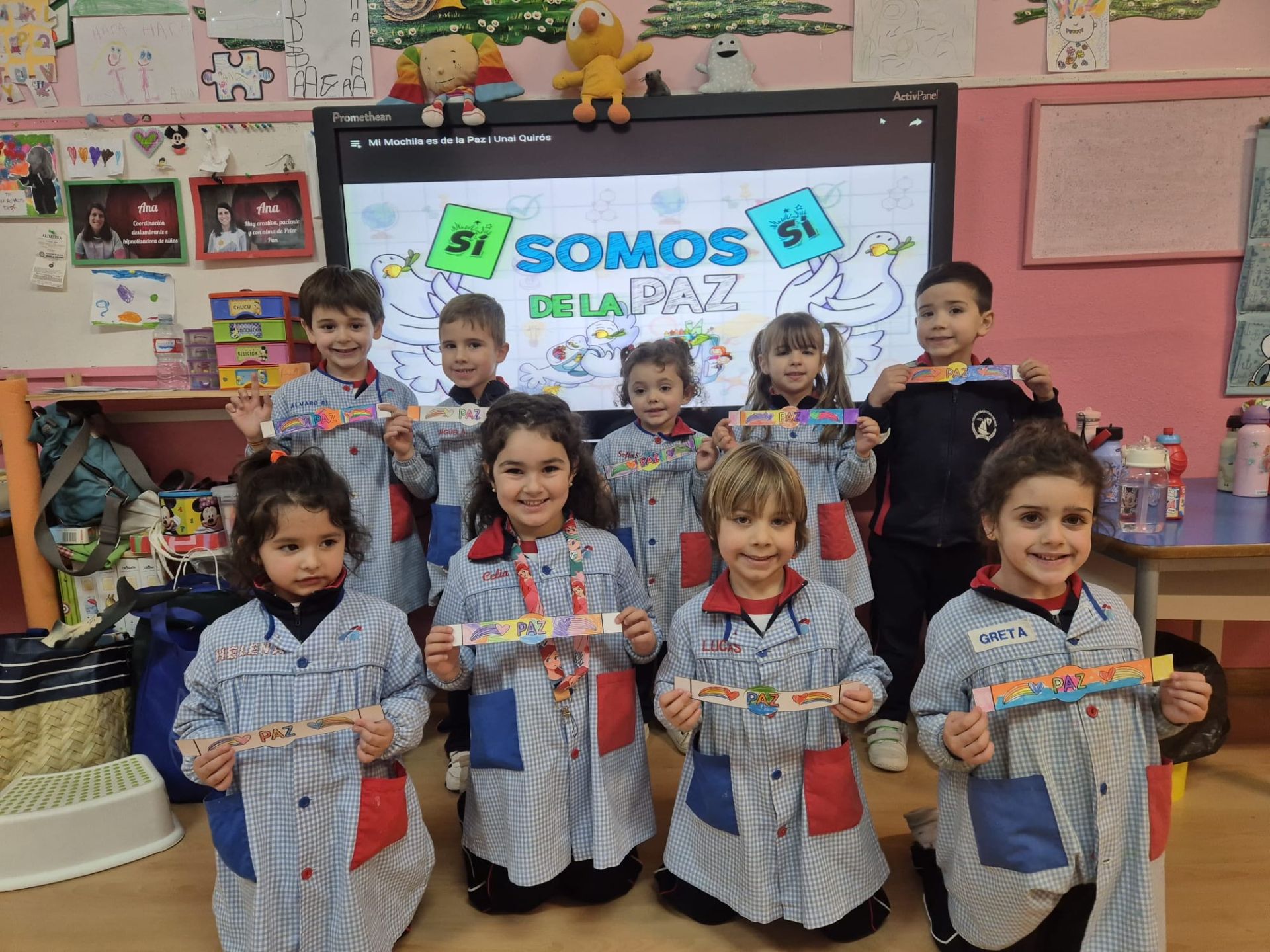 En imágenes: así celebraron los escolares de Gijón el día de la paz