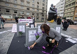 Concentración de protesta en la Escandalera contra los feminicidios