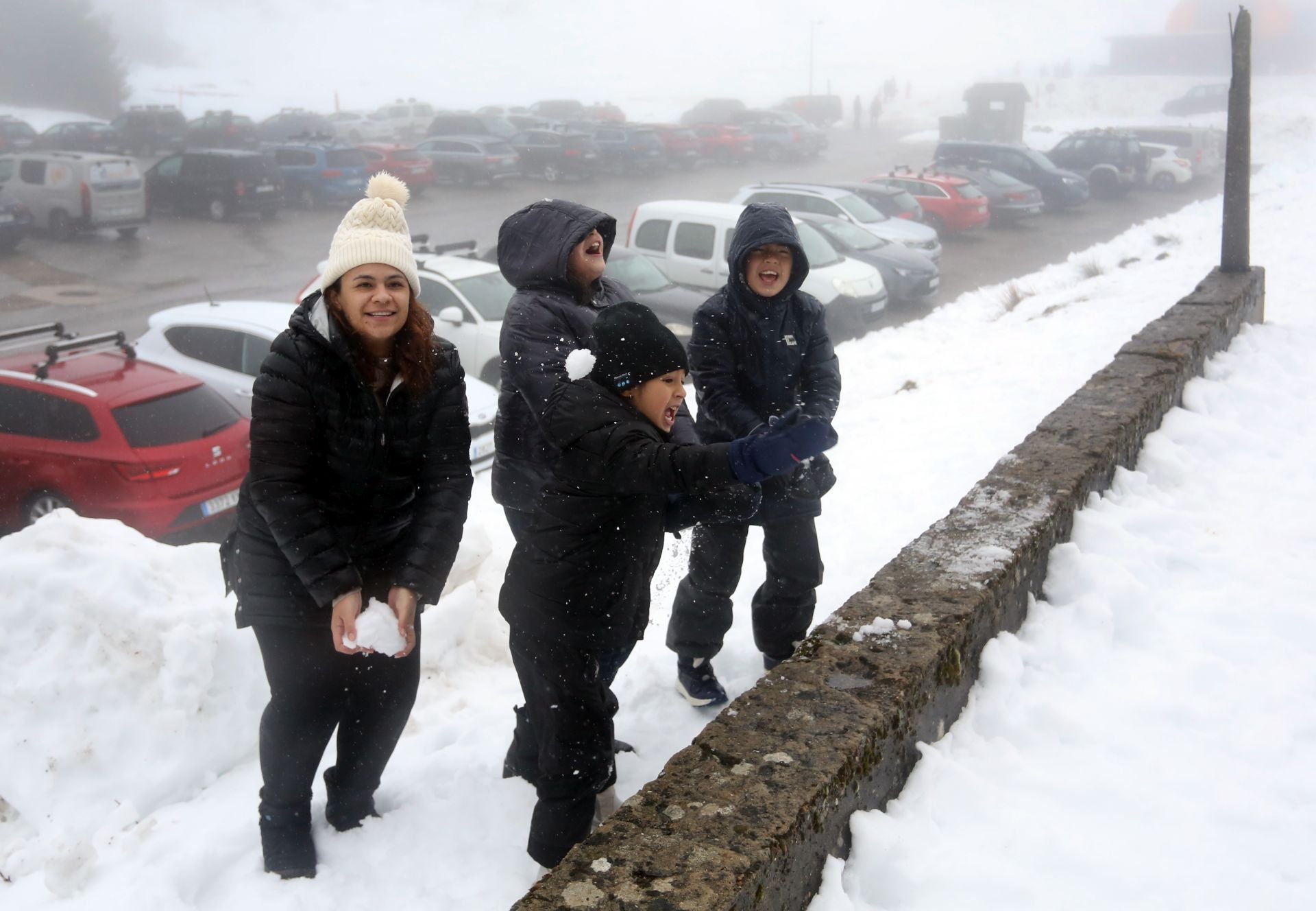 A esquiar en Asturias a pesar del mal tiempo