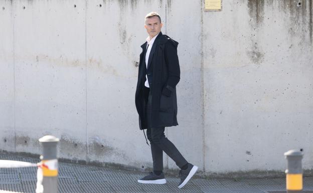 Pablo García Cuervo llegando a declarar este martes.
