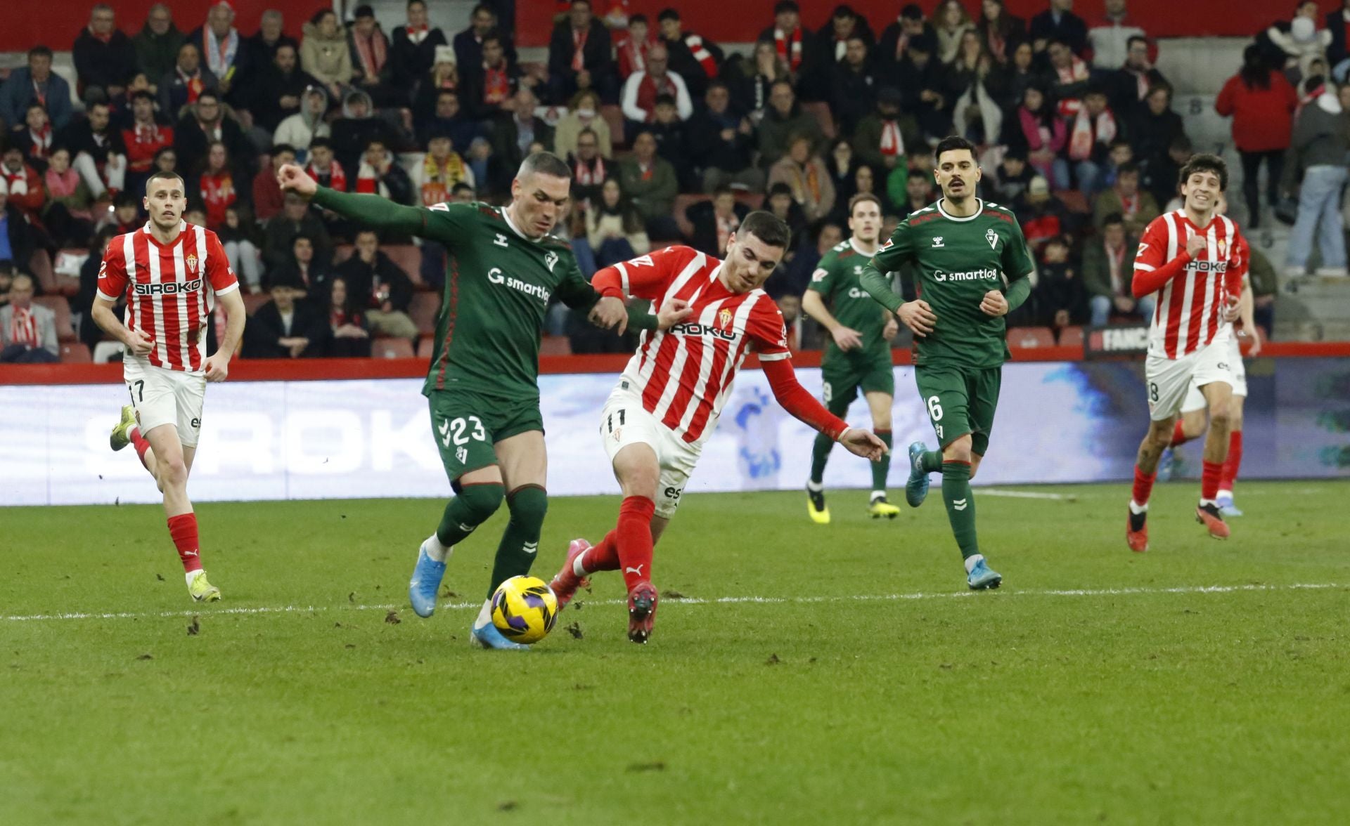 Las mejores jugadas del Sporting 0-0 Eibar, en imágenes