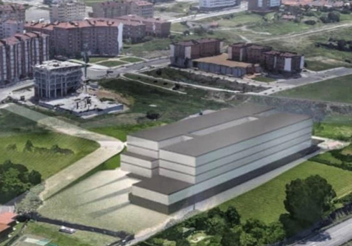 Recreación del proyecto de Quirón para su futuro hospital en Gijón.