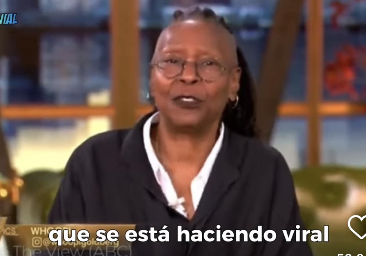 Whoopi Goldberg hablando de Montoya en el programa 'The view'.