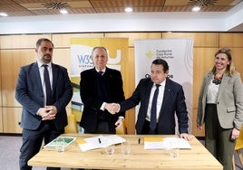 Pablo Coca, Roberto Paraja,Fernando Martínez y Eva Pando.