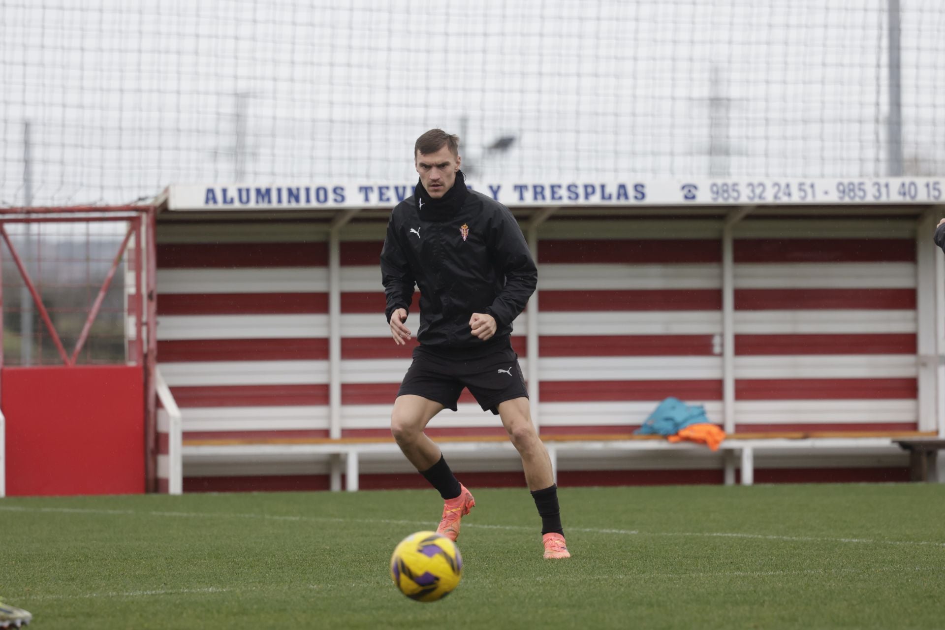 Las imágenes del entrenamiento del Sporting de Gijón