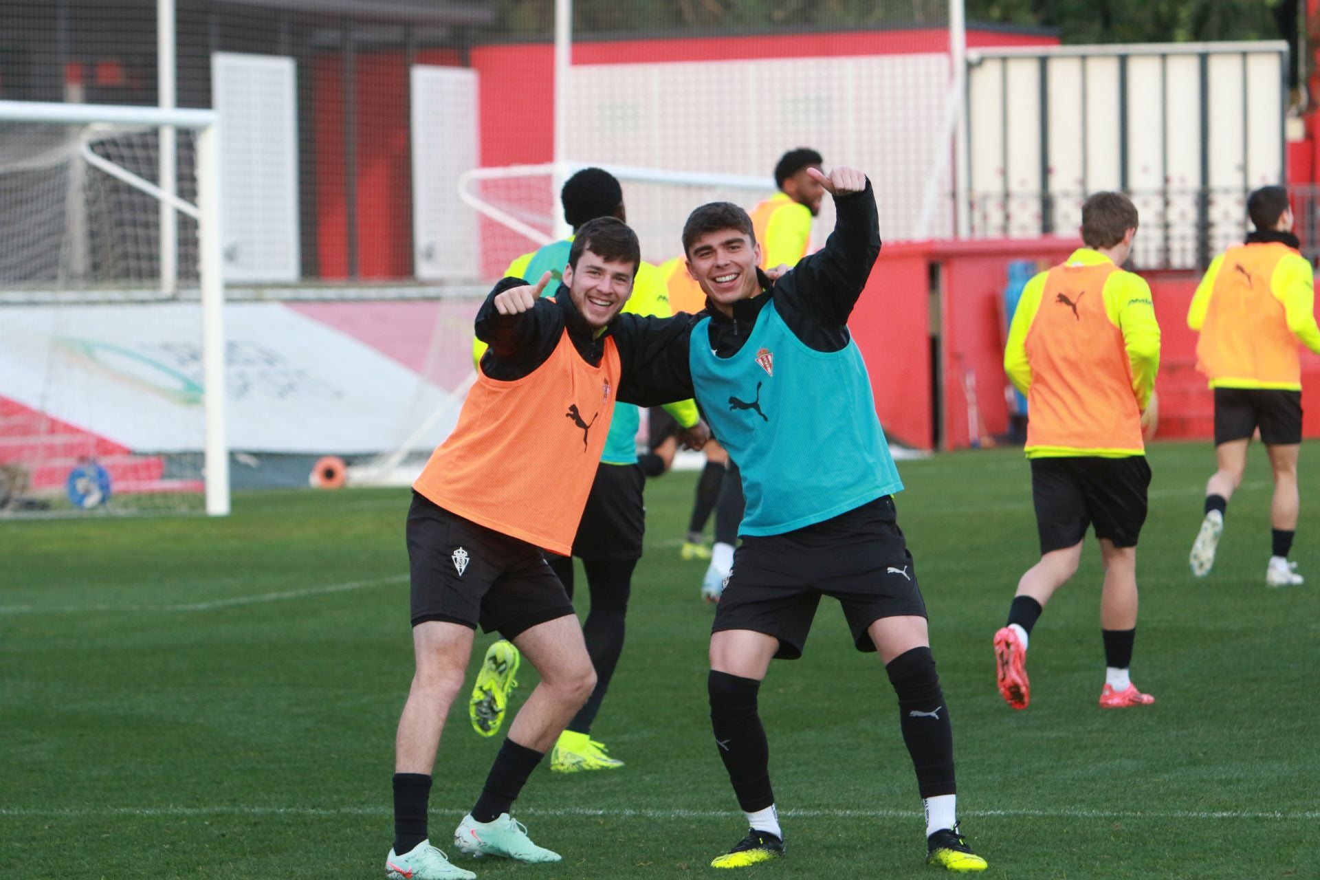 Entrenamiento del Sporting (15/02/2025)