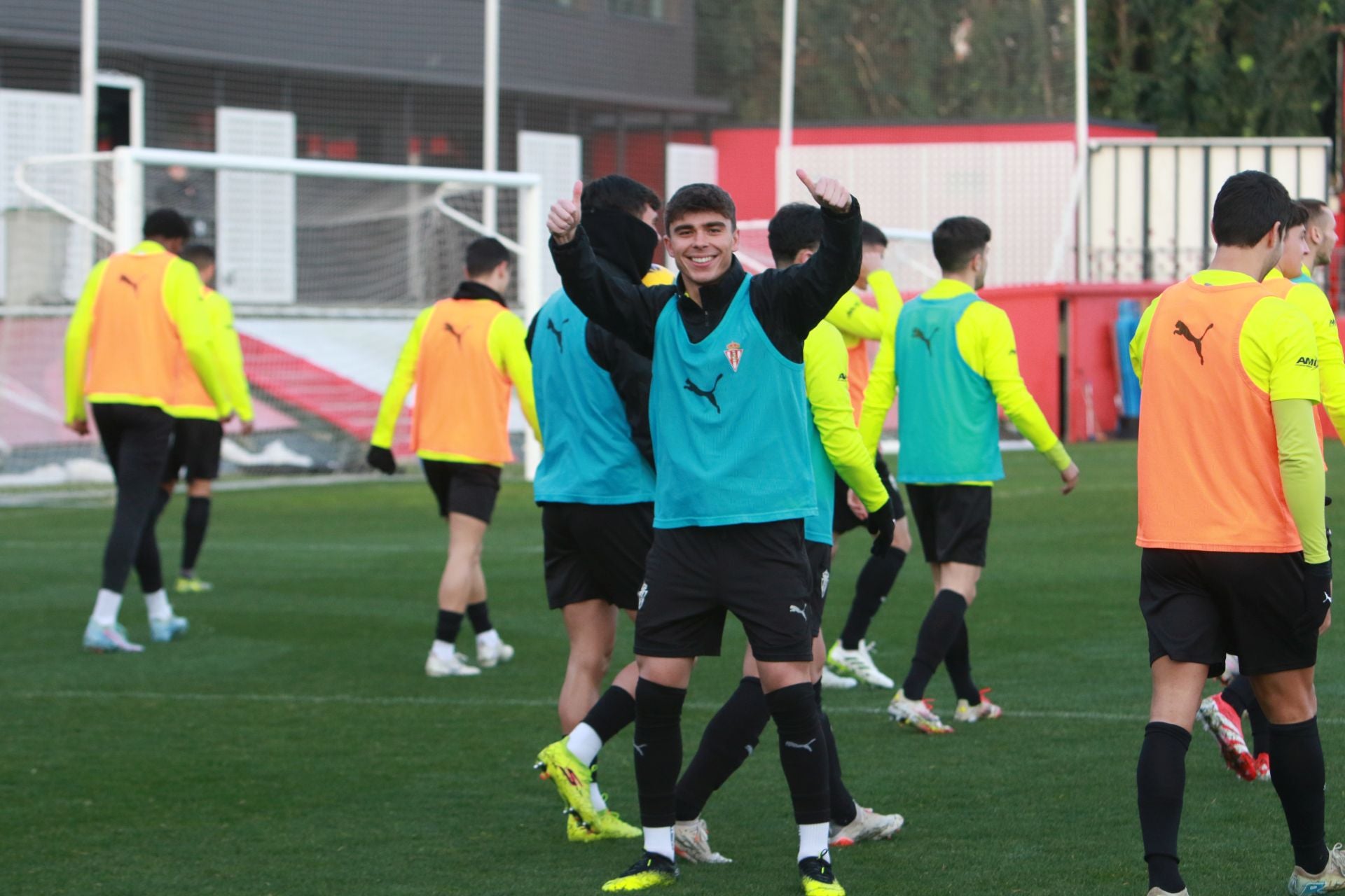 Entrenamiento del Sporting (15/02/2025)