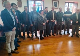 Presentación del curso del Sepepa y Gondán antes los alcaldes de la comarca Oscos-Eo, en el Ayuntamiento de Vegadeo.