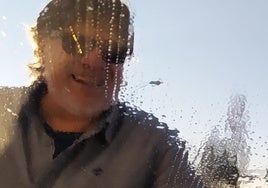 Fotografía que Miguel Rojo tomó de Sepúlveda de vuelta de Portugal.