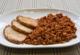 Plato de picadillo.