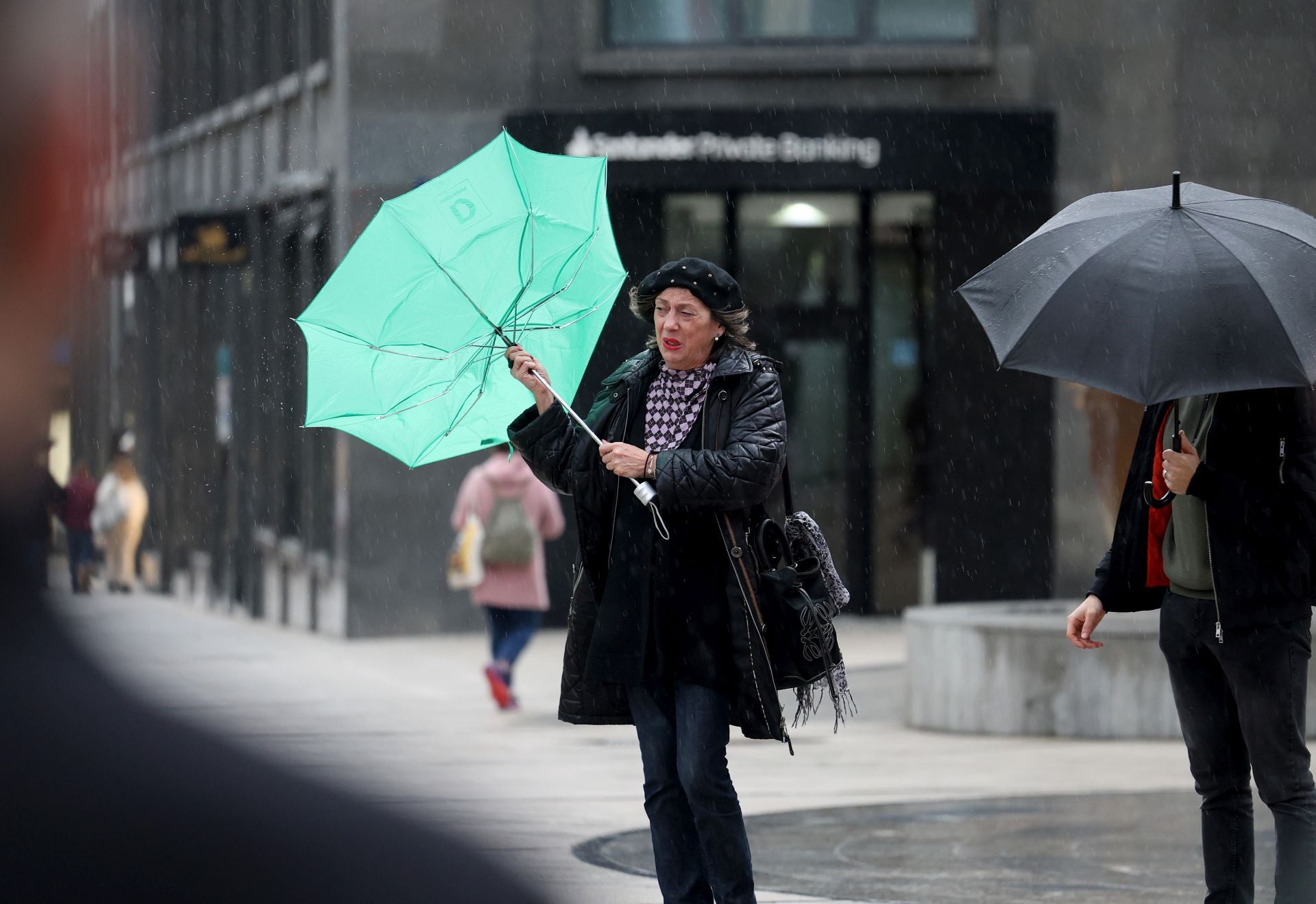 Lluvia y mucho viento en Asturias