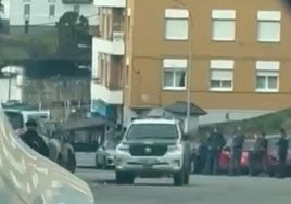 Despliegue policial en Puerto de Vega.