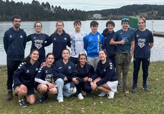 Representantes del Fertiberia Atlética Avilesina.