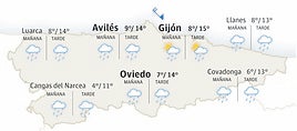 El tiempo en Asturias: esta es la previsión para este martes, 25 de febrero