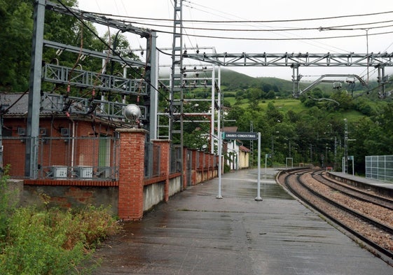 Estación ferroviaria de Congostinas, donde ocurrieron los hechos.