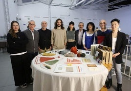 Antònia Folguera, comisaria de Sónar +D; Antón García, director general de Acción Cultural y Normalización Linguística; Fernando Caicoya, Óscar Molero, Irene Trapote, Luis Díaz, director gerente de Gijón Impulsa; Olaya de los Palos, Javier Arruñada y Bea Pascual.