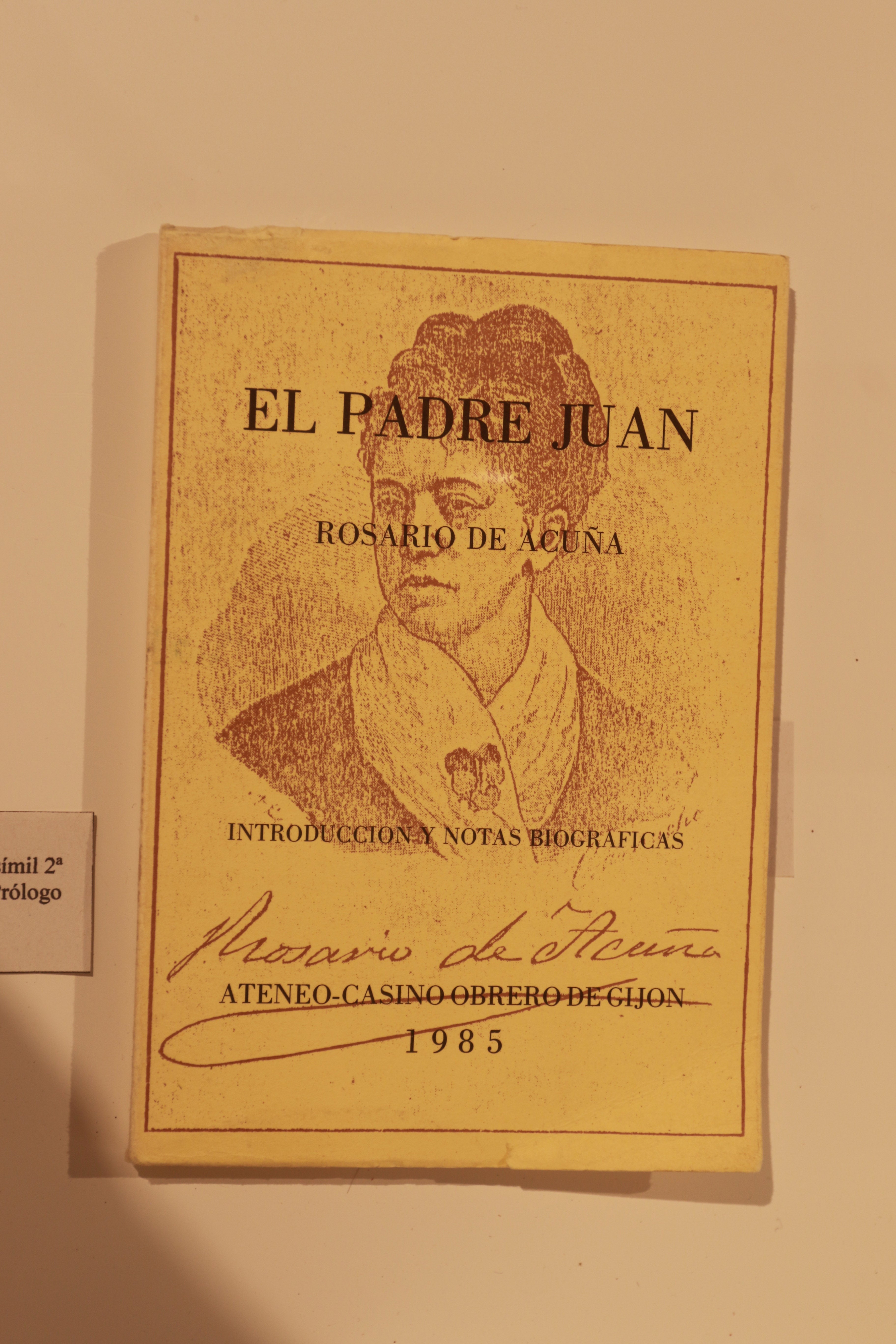 Manuscrito de Rosario de Acuña