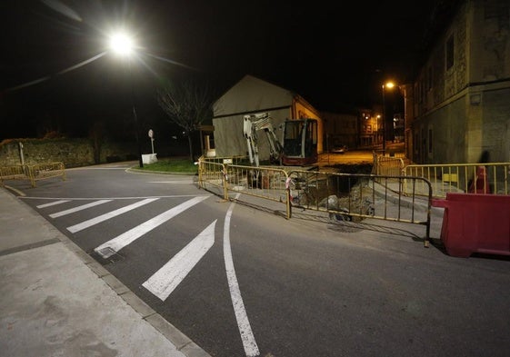 Los trabajos en las canalizaciones continúan en el Alto del Vidriero.
