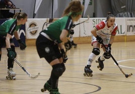 Sara Roces, en un lance del partido frente al Bigues i Rielles.