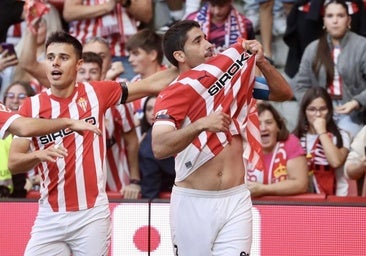 El gol más importante de Cote, en el derbi: «Como gijonés y sportinguista, es lo máximo»