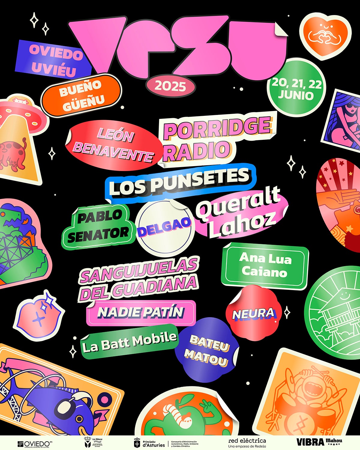 El cartel completo del Vesu 2025.