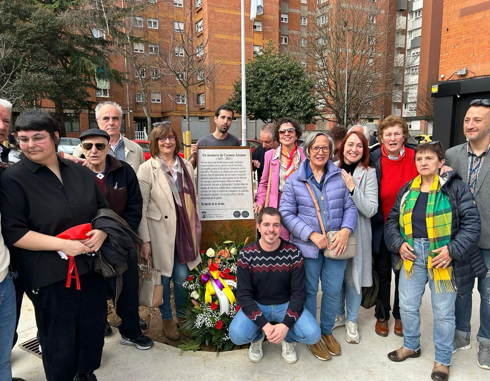 Carmen Álvarez ya es eterna en Gijón: «Es un acto de justicia con mayúsculas»