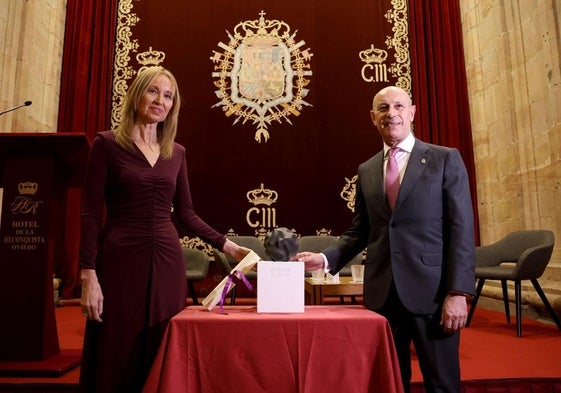 Loreto Ordóñez, consejera delegada de Engie España, recibió este jueves en Oviedo el premio Santa Bárbara a la Ingeniera del Año 2024.