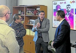 El concejal de Deportes, en el acto de presentación.