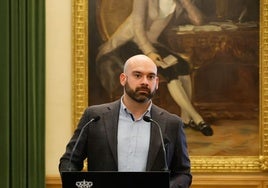 Jesús Martínez Salvador, en rueda de prensa, tras la Junta de Gobierno