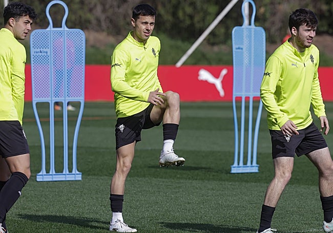Gaspar durante un entrenamiento.