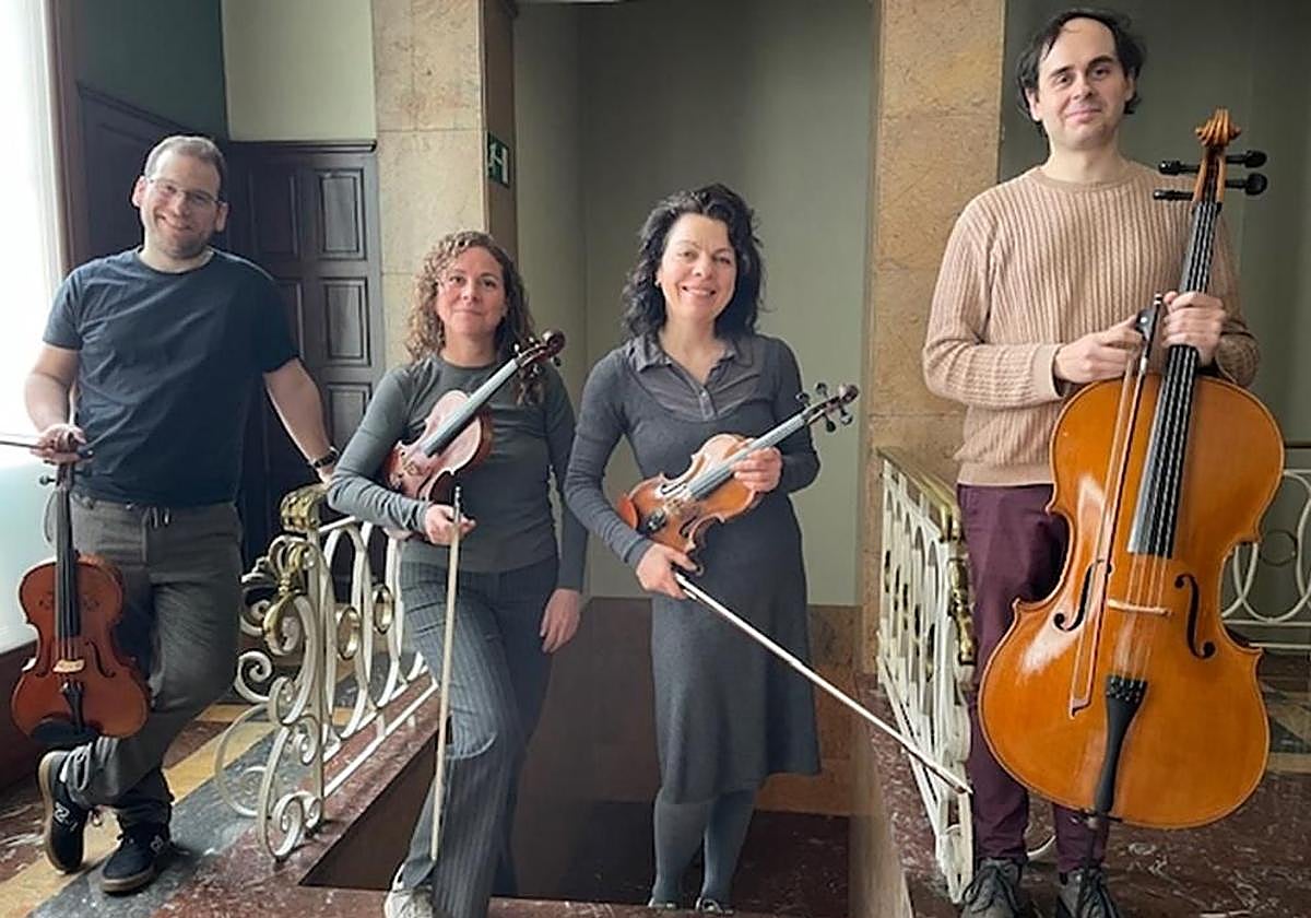 El Cuarteto Clarín protagoniza un concierto en Oviedo organizado por el 140 aniversario de La Regenta.