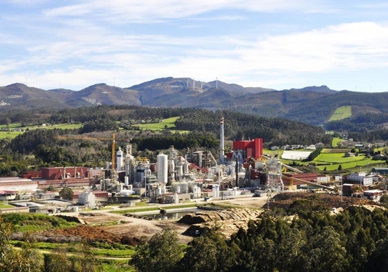 La factoría de Ence, en Navia.