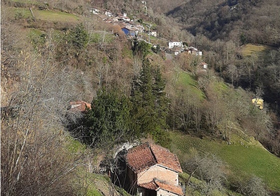 Una vista de los montes de Peñamayor.
