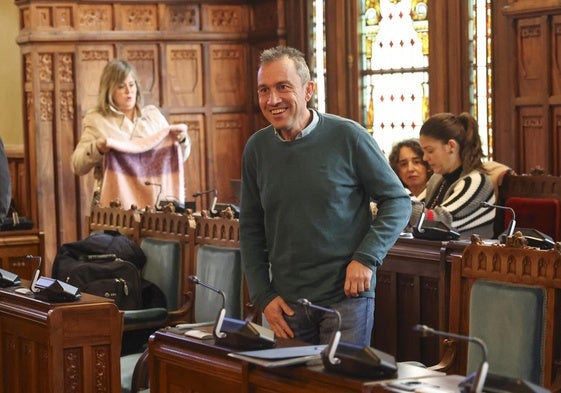 Ovidio Zapico, en la Junta General.