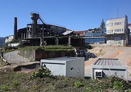 Una vista de la Fábrica de Gas de Oviedo.