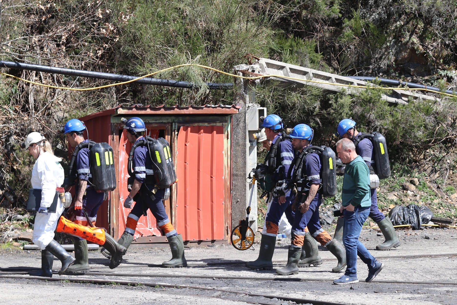 Las imágenes de la inspección de la Guardia Civil en la mina de Cerredo