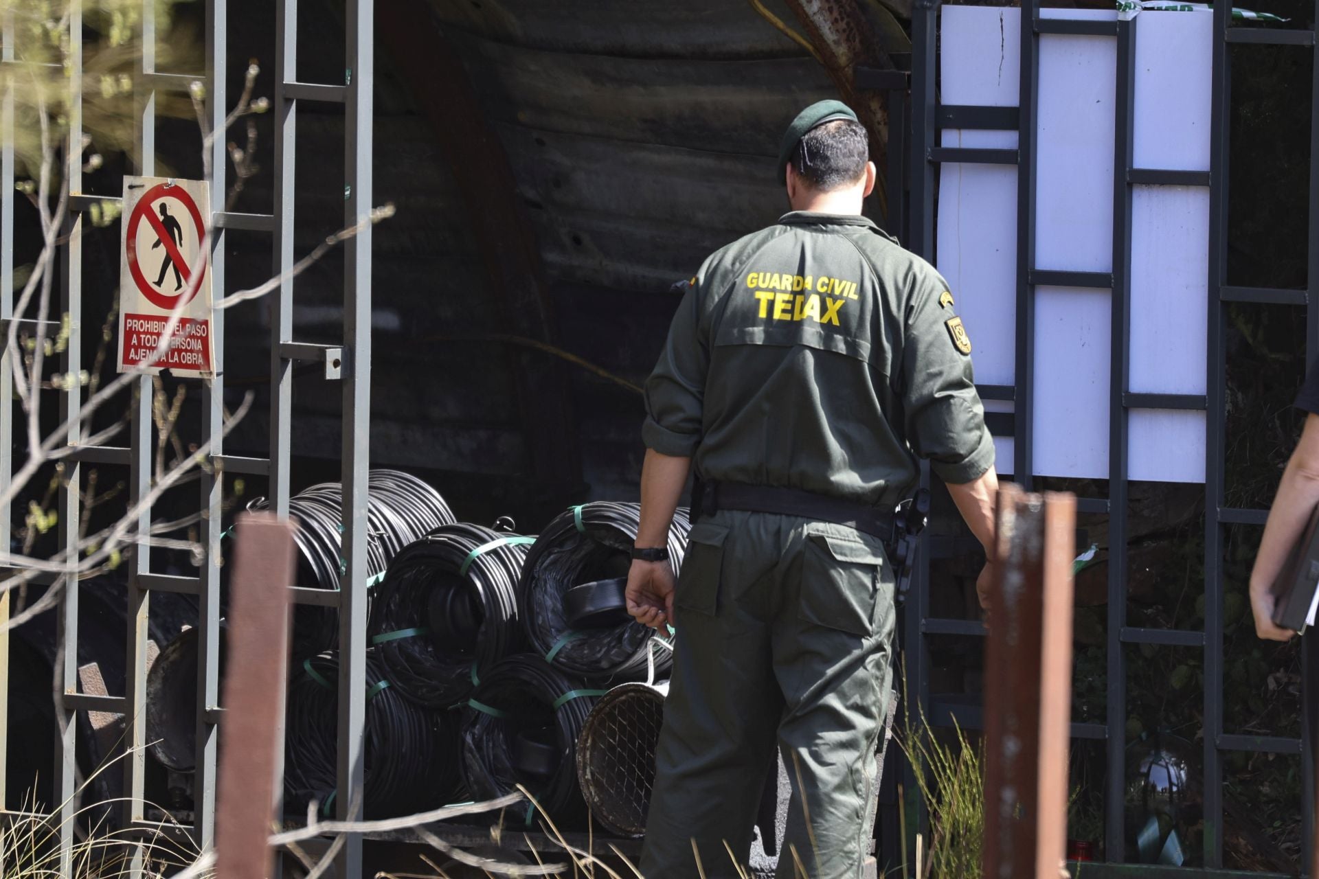 Las imágenes de la inspección de la Guardia Civil en la mina de Cerredo