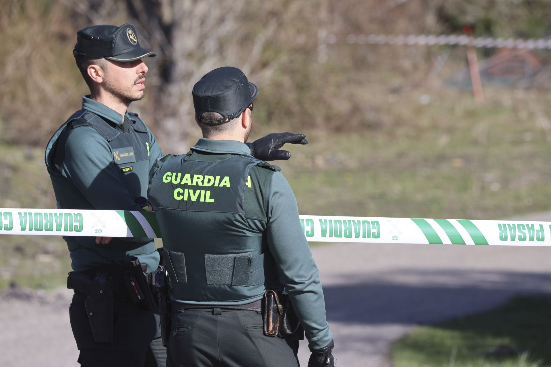 Las imágenes de la inspección de la Guardia Civil en la mina de Cerredo