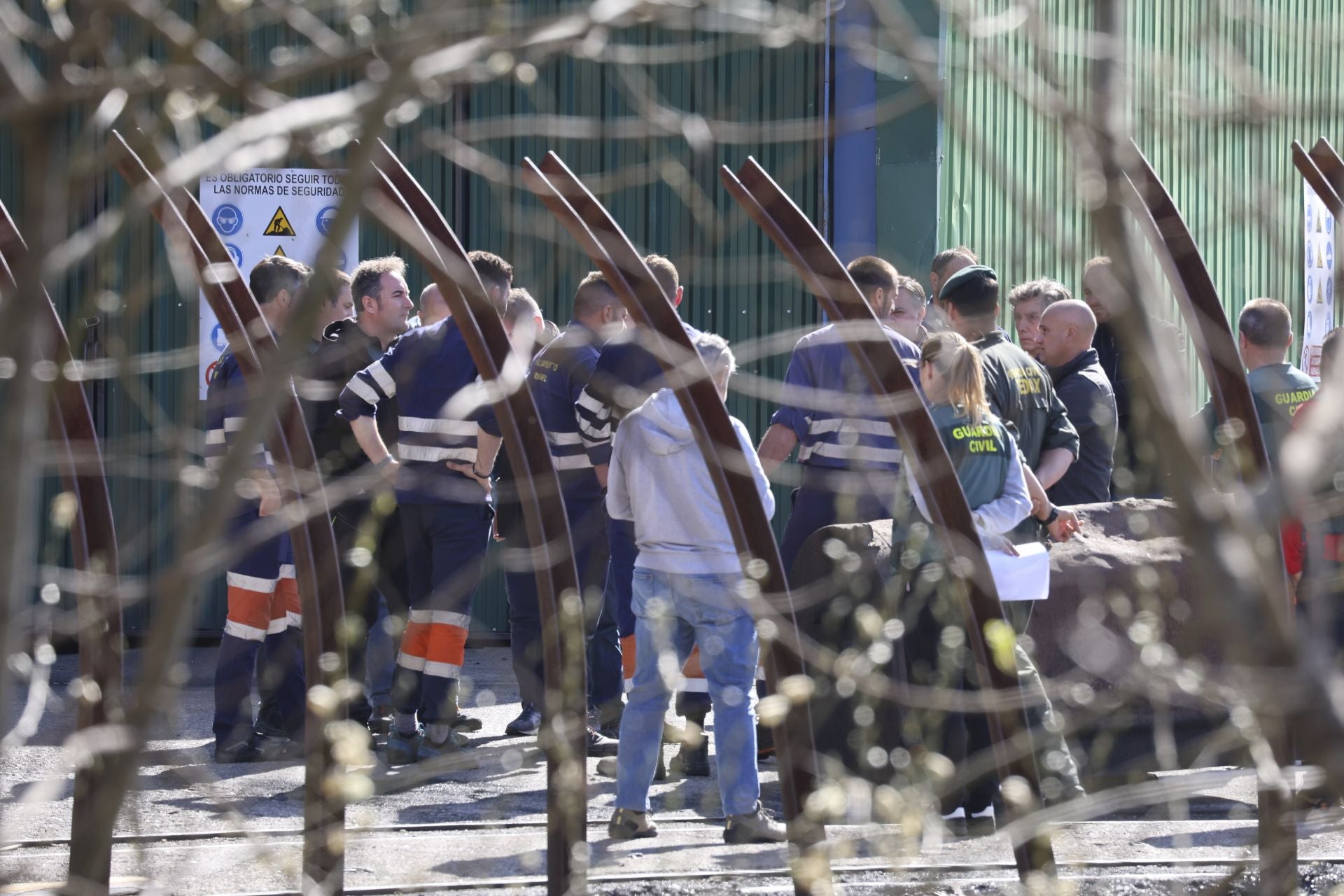 Las imágenes de la inspección de la Guardia Civil en la mina de Cerredo