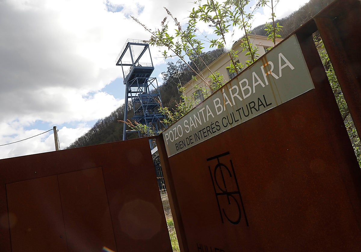 El pozo Santa Bárbara en el mierense valle de Turón