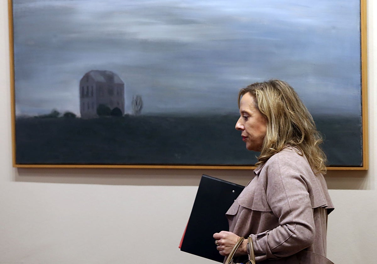 Belarmina Díaz, en la Comisión de Industria de la Junta.