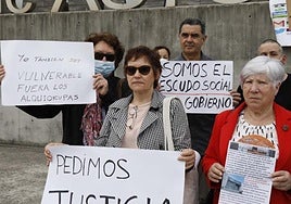 Imagen de las protestas de los propietarios de viviendas en alquiler.