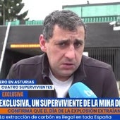David, en un momento de la entrevista en el programa de TVE.