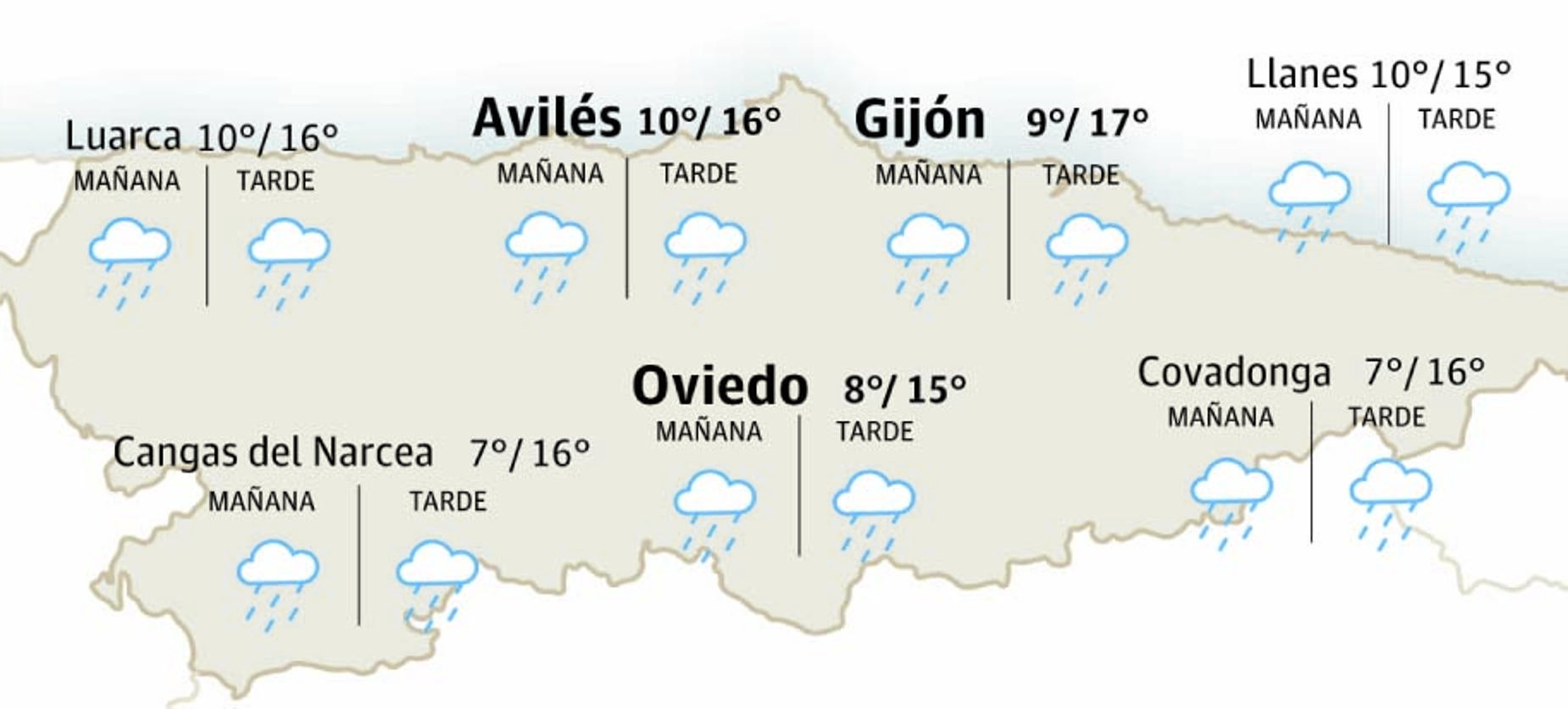 El tiempo en Asturias: esta es la previsión para este lunes 21 de abril